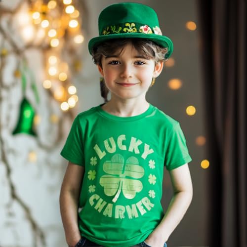 Image of Kids St. Patrick's Day Shirt Boys and Girls Green T-Shirt Clothing 4-12 Years