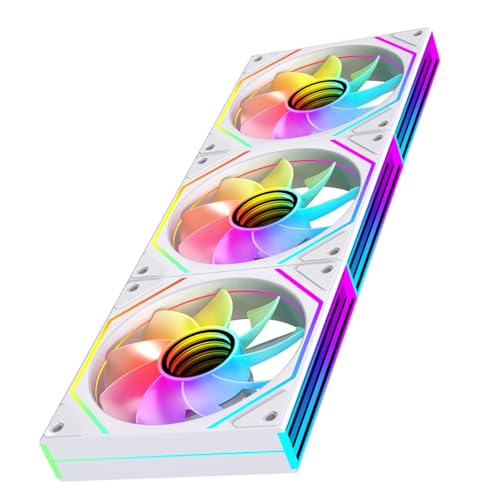 Image of Prism4 Ultra X3 120mm ARGB PC Case Fan(White Reverse 3 Pack)