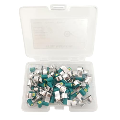 Dental Retainer and Matrix Bands Green Flat Angle with Wings 24pcs/Box