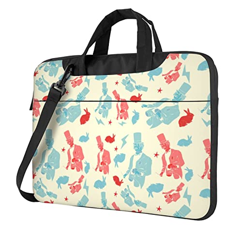 Sacoche bandoulière ordinateur portable 13 14 15.6 pouces Magician Rabbit housse PC