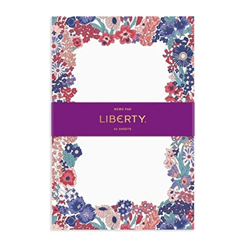Liberty Margaret Annie Memo Pad From Galison - Message Note Pad With Unique Floral Print, Includes 60 Sheets Of The Same Design, 6" X 9", Beautiful Edition To Any Home Or Office #TOP29