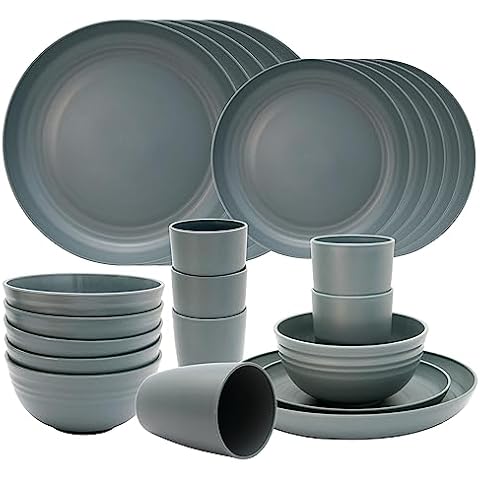 Set de camping Dhnvcud 24 assiettes Cover