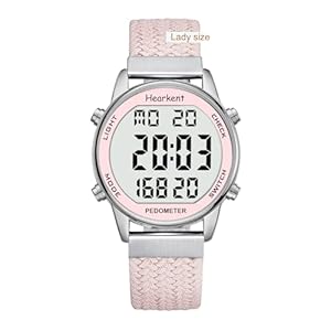 Women Pedometer Watch-Step Tracker Watch with Calories Counter-Non Bluetooth Pedometer Watches-LCD Large Numbers-30M Waterproof Watch-Sport Pedometer Watch Step Counter for Walking