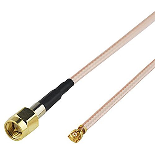 0.5ft 15cm 5psc/Lot Rf Connector SMA Plug Straight to U.fl (IPX) Jack Right Angle Assembly Digital Extension Coaxial Cable RG178 for Wireless Antenna Ships from USA