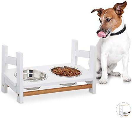 two dog feeding station