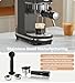 atatix 20 Bar Espresso Machine with Milk Frother, Compact Espresso Maker, Stainless Steel Coffee Machine with Precise Temp Control & 44oz Removable Water Tank for Latte, Cappuccino, Dark Grey