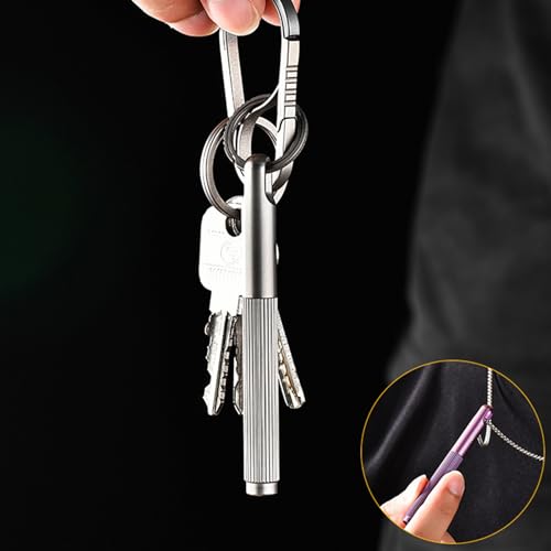 Mini stylo à bille en titane EDC Hamans jaune à écriture fluide et précise - 4