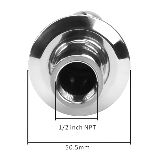 Image of DERNORD Sanitary Rotary Spray Ball 1.5 inchTC X 1 /2 inchFNPT CIP Tank Cleaning Ball
