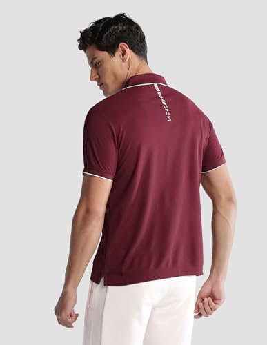 Image of U.S. Polo ASSN. Solid Active Wear Polo T Shirts for Men - Regular Fit, Breathable Half Sleeves Mens Tshirt