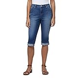 Bandolino Women's Mandie High Rise 17' Roll Cuff Skimmer Short, Rose Hill, 20 Plus Regular