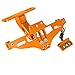Produktbild Universal CNC Aluminium Motorrad Hintere Kennzeichenhalter Nummernschildhalter mit LED-Licht für Kawasaki Z650 Z750 Z800 Z1000 Z900 Z300 Z250-Orange