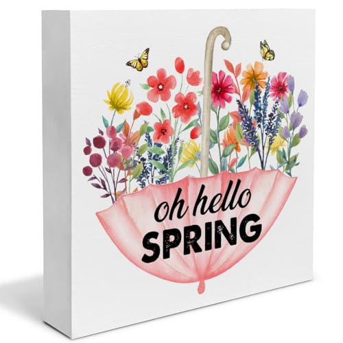 Country-Oh-Hello-Spring-Wood-Sign-Floral-Spring-Home-Decor-Indoor-for-Desk-Shelf-Table-5-X-5-Inches Country Oh Hello Spring Wood Sign Floral Spring Home Decor Indoor for Desk Shelf Table 5 X 5 Inches