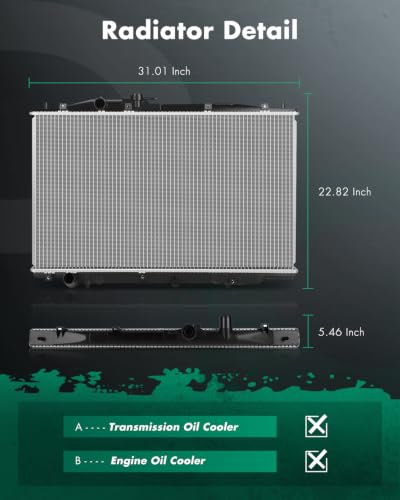 Image of SCITOO 2773 Radiator Aluminum for Acura for TL 2004-2006 3.2L