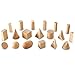 Learning Resources Wood Geometric Solids, Kids Wooden Shapes, Montessori Toys, Set of 19