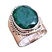 Emerald Ring, 925 Sterling Silver, Boho Ring, Handmade Ring For Woman’s, Anniversary Gift Ring, Beautiful ring, Boho Style, Birthday Jewelry, Statement Ring, Raw Emerald Jewelry
