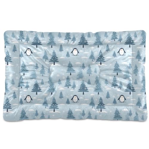Cute Penguin Dog Bed Cat Bed Soft Comfortable Pet Bed Non-Slip Calming Kennel Pad for Small Medium Large Dogs Cats A113000