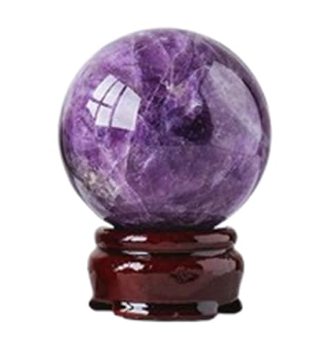Boule de cristal améthyste 40mm pour décoration feng shui du salon