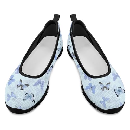 Image of Walking Shoes Women Breathe Mesh Slip On Sneakers Women Comfortable Lightweight