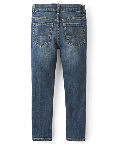 Image of The Children's Place Boys Basic Stretch Skinny Jeans, Lt Med Stone Single, 20 Husky