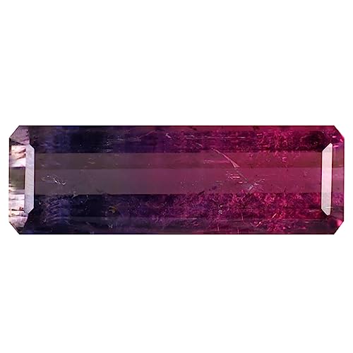 Tourmaline pastèque octogone 14x5 mm pierre précieuse Mozambique vrac