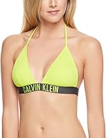 Calvin Klein Women's Intense Power Triangle Bikini Top Swimwear, Evening Primrose, Small