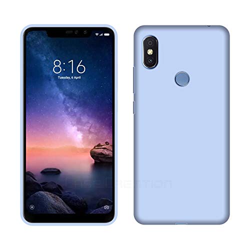 Image of Case Creation Luxurious OG Series for Xiaomi Redmi Note 6 Pro Case Cover,Anti-Dirty Slim Case Frosted Matte Cute Candy TPU Raised Bezel (Splash of Color) Back Cover for Redmi Note 6 Pro -Light Purple