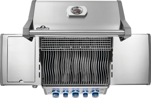 Image of Napoleon Rogue PRO-S 425 Natural Gas Grill with Infrared Side and Rear Burners, Stainless Steel, Durable 5-Burner Precision Cooking