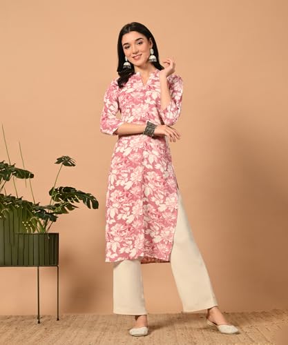 Image of Multicolor Printed Rayon Straight Kurti | Kurti for Women