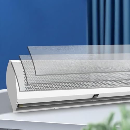 Cortina de aire de pared de 120 cm para exterior con mando remoto de alto volumen 7