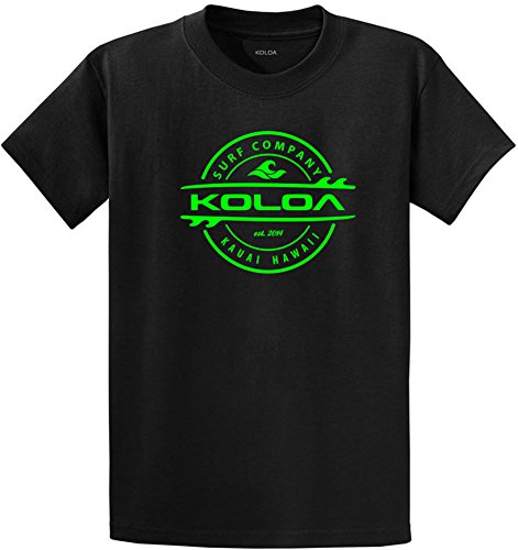 Joe's USA Koloa Surf Thruster Logo Short Sleeve Heavy Cotton T-Shirts. Regular, Big & Tall