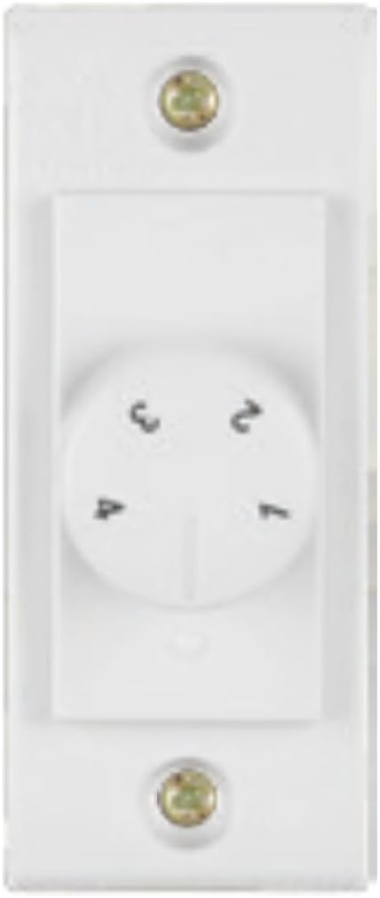 by Panasonic Polycarbonate Penta Step Fan Regulator (White) (14501)