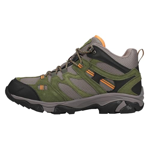 HI-TEC Mens Ht Ravus Mid Wp Lace Up Hiking Hiking Casual Boots Ankle - Green, Grey - Size 7.5 M3