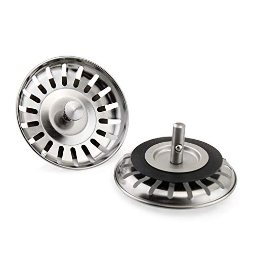 Komake - Tapón colador para fregadero de cocina de acero inoxidable de repuesto