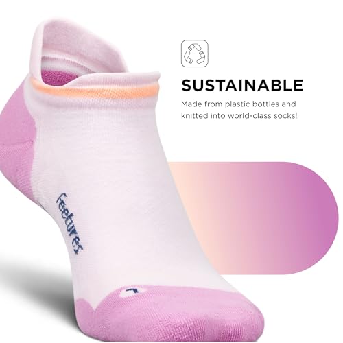Image of Feetures Elite Max Cushion No Show Tab - Running Socks for Men & Women, Athletic Compression Socks, Moisture Wicking