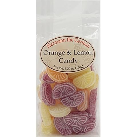 Hermann the German Orange & Lemon Hard Candy 150g (5.29oz) Cover