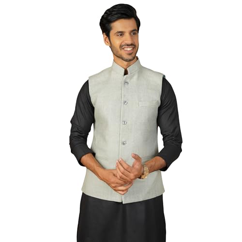 Image of WINTAGE Mens Tweed Wool Nehru Jacket