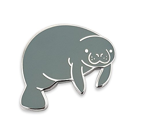 Pinsanity Cute Manatee Enamel Lapel Pin