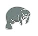 Pinsanity Cute Manatee Enamel Lapel Pin