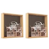 【Tolle Geschenkauswahl】 Diese wunderschöne Hochzeits-Schattenbox ist die ideale Möglichkeit, Ihre wertvollen Erinnerungen aufzubewahren und zur Schau zu stellen. Ob Hochzeit, Jubiläum, Heiratsantrag, Valentinstag oder ein anderer besonderer Anlass, diese Box ist ein perfektes Geschenk für Ihre Frau, Freundin, Ihren Partner usw.
