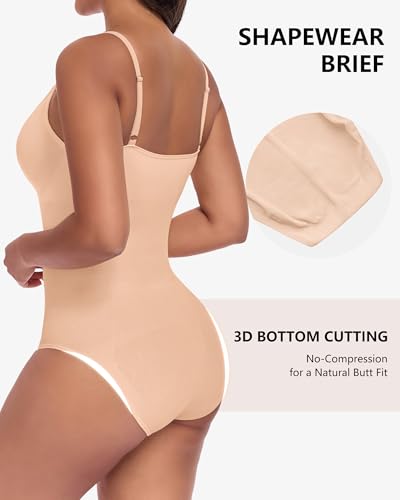 POSESHE Women's Shapewear Bodysuit with Code PPZ9D3OC - Image 6