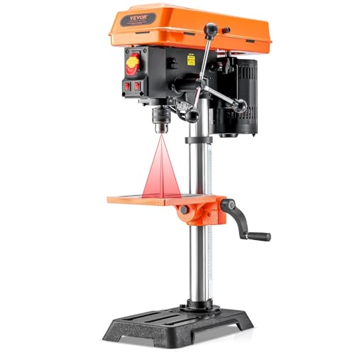 10in Benchtop Drill Press Tabletop Drilling Machine 610-2800RPM Adjustable