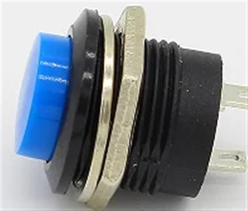 Bouton-poussoir momentané automatique 16mm boutons bleus pour l'équipement d'un atelier