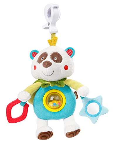 BabySun Pince Clip Doudou d'Activités Forme Panda Multicolore