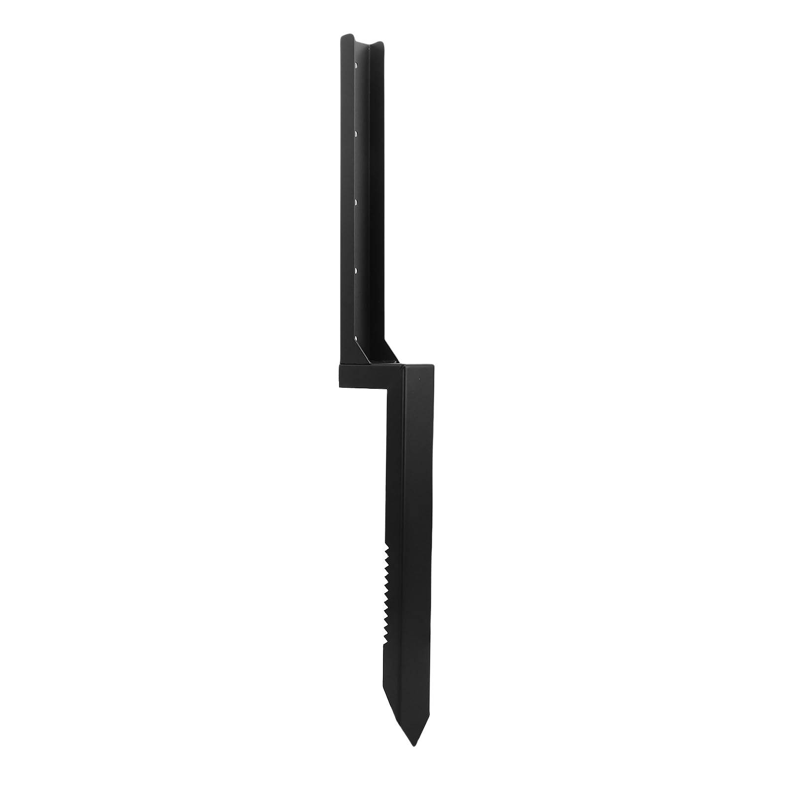Kit de Reparación de Postes de Valla de Acero Resistente, Estacas de Anclaje de 33,86 Pulgadas con Placa Inferior Cruciforme para Anclaje Seguro, para Vallas de Madera, Puertas de Buzones,