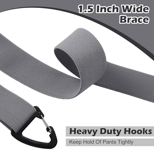 Image of Sintege X Back Hidden Suspender 1.5 Inches Under Clothing Heavy Duty Work Suspenders for Men Women