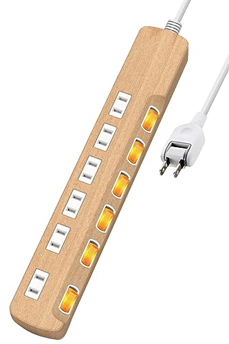 ダークブラウン 本棚 電源タップ付き Amazon.co.jp: エレコム 電源タップ 雷ガード 個別スイッチ