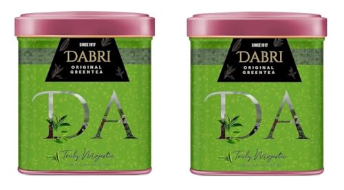 Image of Dabri Detox Green Tea 80gm Combo (Pack of 2 x 40gm Each Tin Box)|fresh Natural flavoured green tea for good health|Rich with Anti-Oxidants,Immunity Booster,Improves Metabolism & Used to Reduces Waist