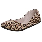 schaluppe englisch Soft Toe soft-toe French Sole FS/NY Damen Schaluppe, Leopard, 39.5 EU