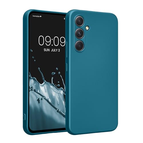 kwmobile Handyhülle kompatibel mit Samsung Galaxy A54 5G Hülle - weiche Silikon Case metallisch schimmernd in Metallic K...