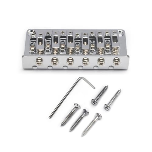 6 String Electric Bass Guitar Fixed Bridge Double Channel Alloy Guitar Hardtail Bridge Suitable For Playabilitys